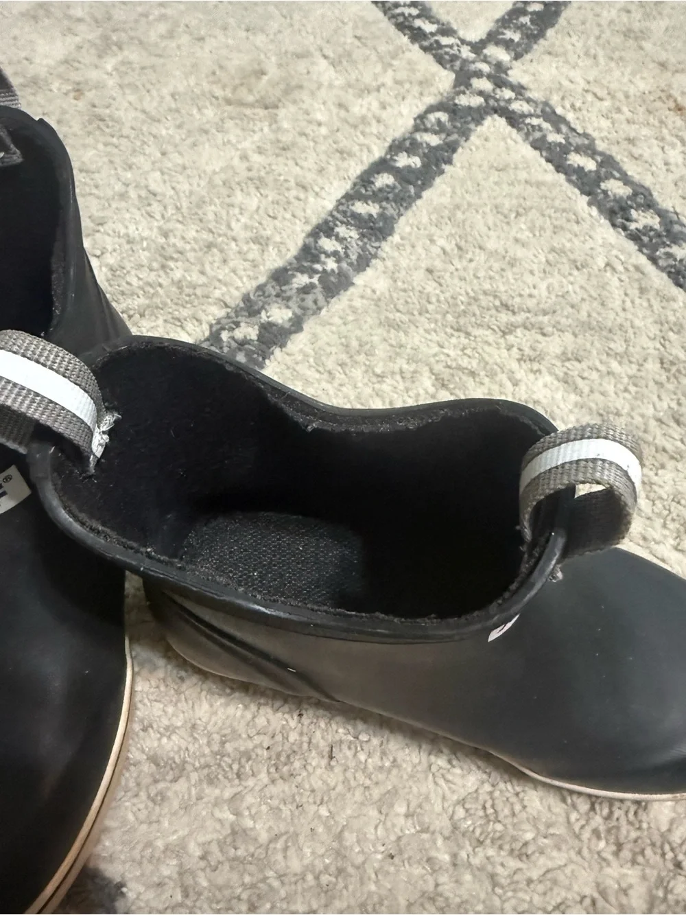 Kids Black Slip-On Xtratuf boots